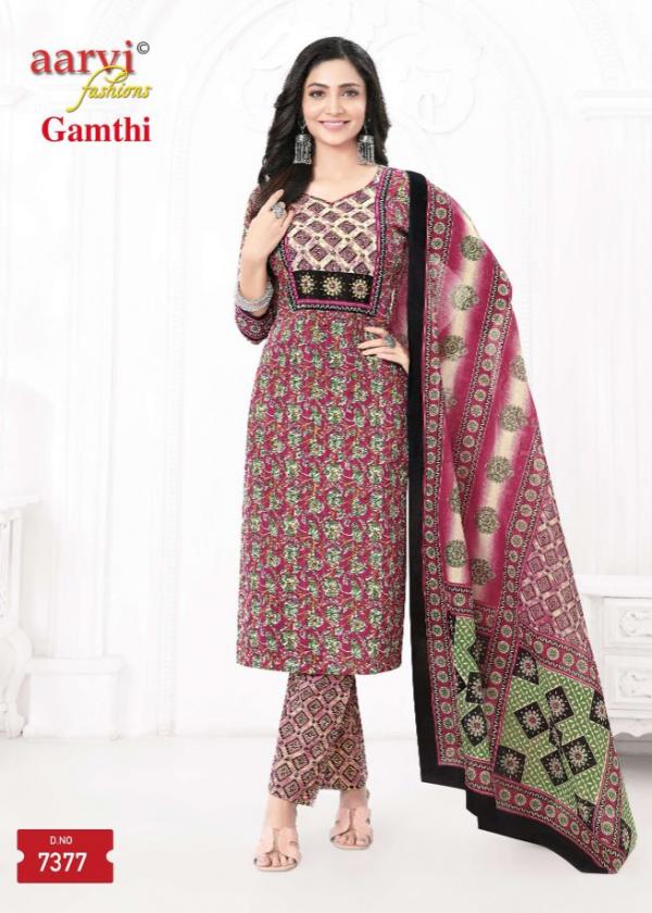 Aarvi Gamthi Vol-6 – Kurti Pant With Dupatta